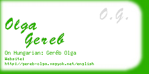 olga gereb business card